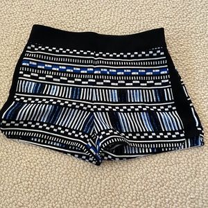 10/$15 NWOT JCREW black and blue shorts size 0
